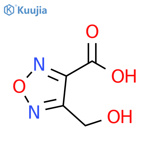 4-(hydroxymethyl)-1,2,5-oxadiazole-3-carboxylic acid structure
