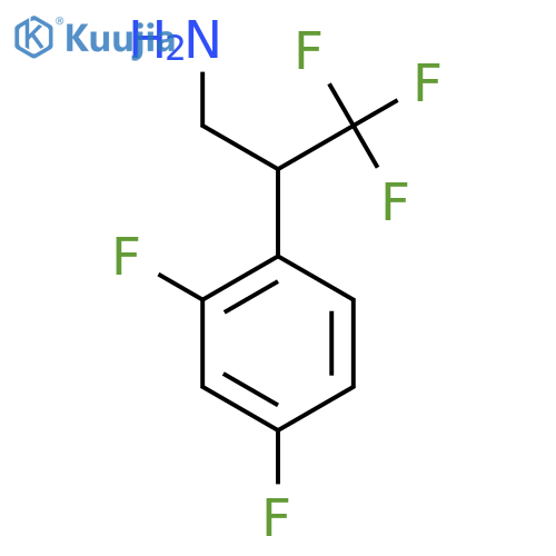 2-(2,4-difluorophenyl)-3,3,3-trifluoropropan-1-amine structure