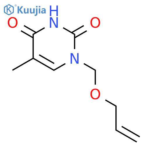 2,4(1H,3H)-Pyrimidinedione, 5-methyl-1-[(2-propenyloxy)methyl]- structure