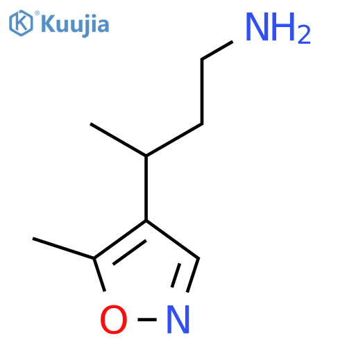 3-(5-methyl-1,2-oxazol-4-yl)butan-1-amine structure