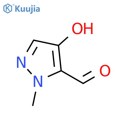1H-Pyrazole-5-carboxaldehyde, 4-hydroxy-1-methyl- structure