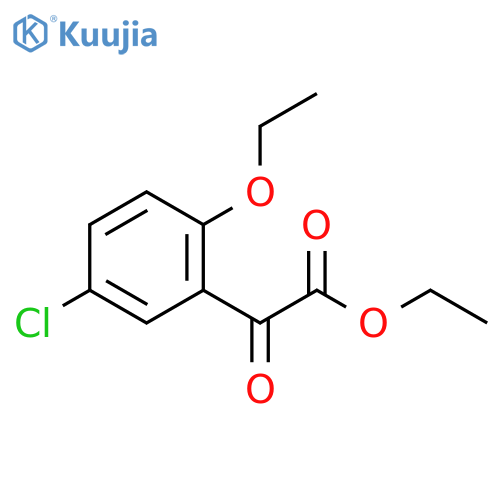 Ethyl 3-chloro-6-ethoxybenzoylformate structure