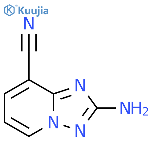 2-amino-1,2,4triazolo1,5-apyridine-8-carbonitrile structure