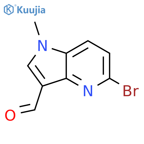 5-bromo-1-methyl-1H-pyrrolo[3,2-b]pyridine-3-carbaldehyde structure