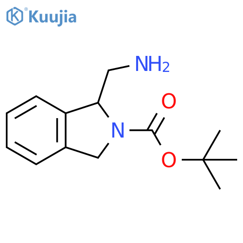 tert-butyl 1-(aminomethyl)-2,3-dihydro-1H-isoindole-2-carboxylate structure