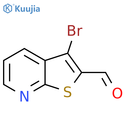 3-Bromothieno[2,3-b]pyridine-2-carbaldehyde structure