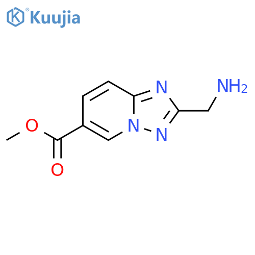 methyl 2-(aminomethyl)-1,2,4triazolo1,5-apyridine-6-carboxylate structure