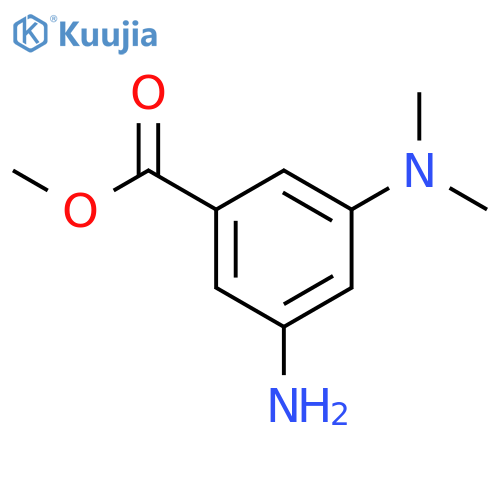 Benzoic acid, 3-amino-5-(dimethylamino)-, methyl ester (9CI) structure