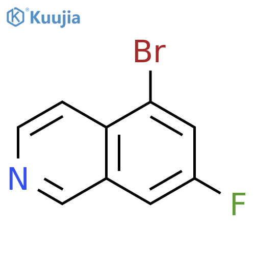 5-bromo-7-fluoro-isoquinoline structure