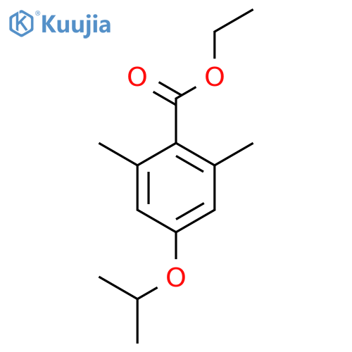 Ethyl 2,6-dimethyl-4-(propan-2-yloxy)benzoate structure