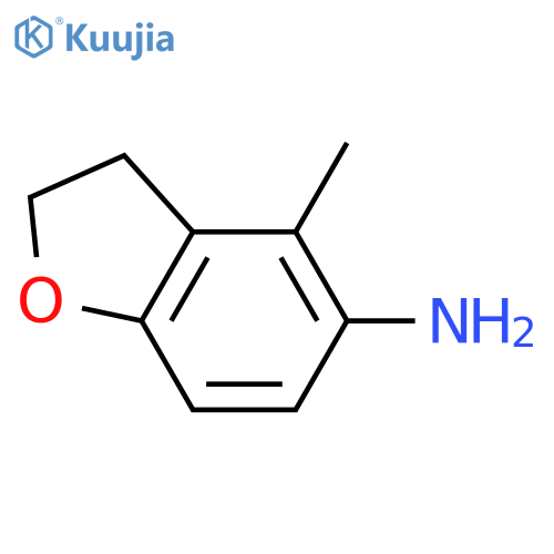 4-Methyl-2,3-dihydro-1-benzofuran-5-amine structure
