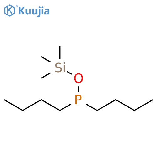 Phosphinous acid, dibutyl-, trimethylsilyl ester structure