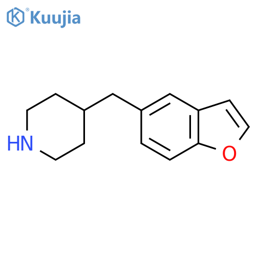 4-(1-benzofuran-5-yl)methylpiperidine structure