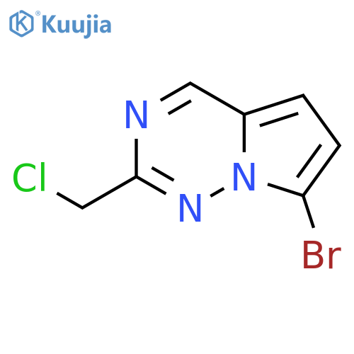 7-Bromo-2-(chloromethyl)pyrrolo[2,1-f][1,2,4]triazine structure