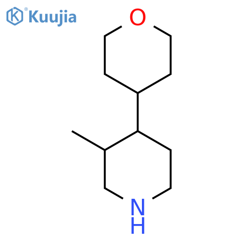 3-Methyl-4-(oxan-4-yl)piperidine structure