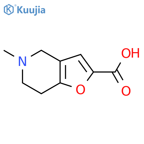 5-methyl-4H,5H,6H,7H-furo[3,2-c]pyridine-2-carboxylic acid structure