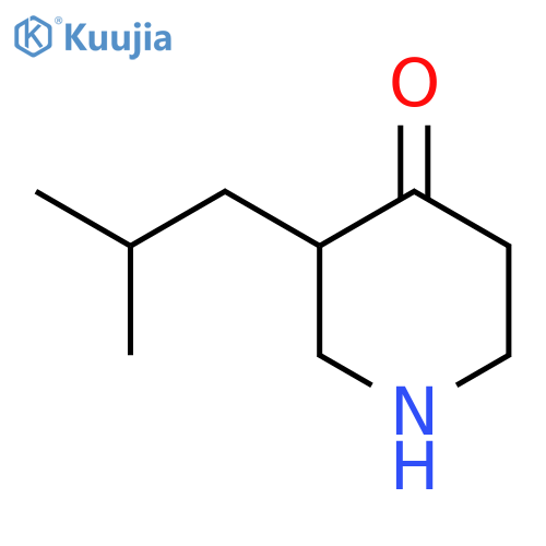 3-(2-Methylpropyl)piperidin-4-one structure