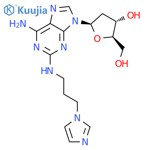 ADENOSINE, 2'-DEOXY-2-[[3-(1H-IMIDAZOL-1-YL)PROPYL]AMINO]- structure