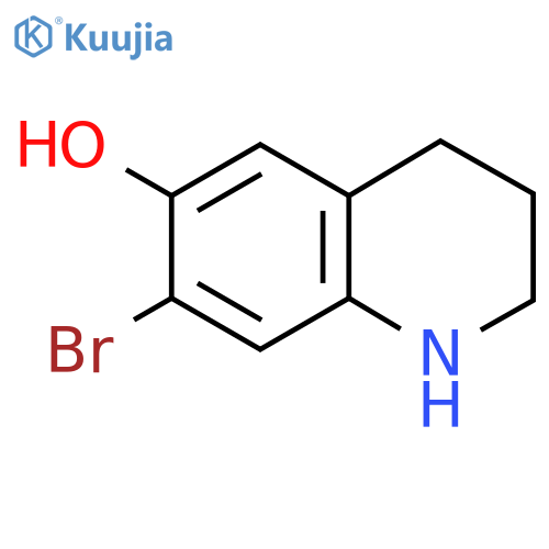 7-Bromo-1,2,3,4-tetrahydroquinolin-6-ol structure