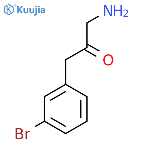 1-Amino-3-(3-bromophenyl)propan-2-one structure