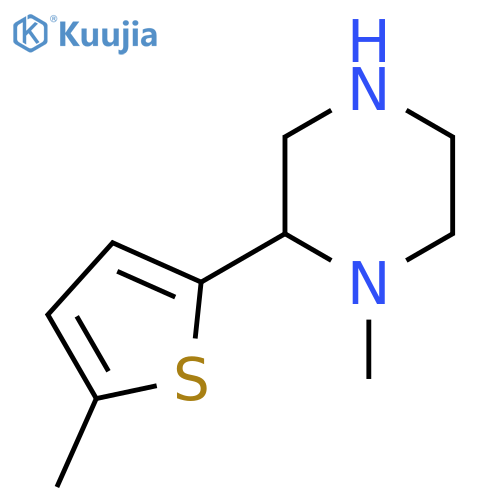 1-methyl-2-(5-methylthiophen-2-yl)piperazine structure