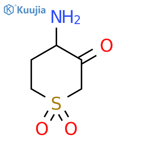 4-Amino-1lambda6-thiane-1,1,3-trione structure