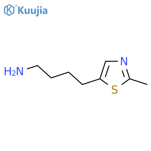 4-(2-methyl-1,3-thiazol-5-yl)butan-1-amine structure