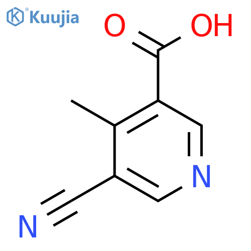 5-Cyano-4-methylnicotinic acid structure