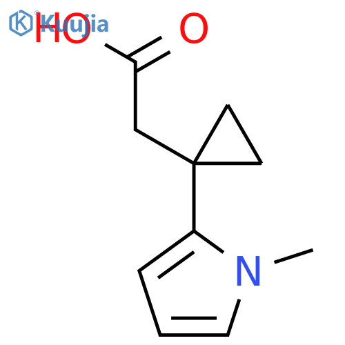 2-1-(1-methyl-1H-pyrrol-2-yl)cyclopropylacetic acid structure