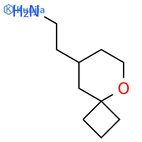 2-{5-oxaspiro[3.5]nonan-8-yl}ethan-1-amine structure