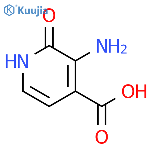 3-amino-2-hydroxypyridine-4-carboxylic acid structure