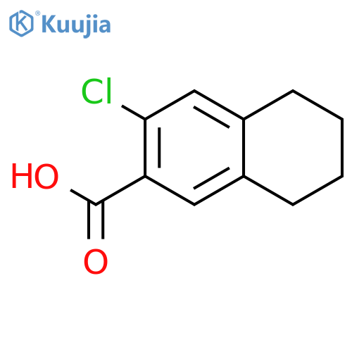 3-chloro-5,6,7,8-tetrahydronaphthalene-2-carboxylic acid structure