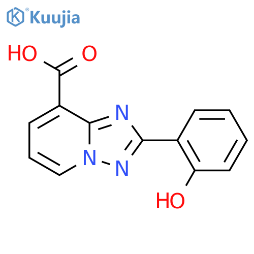2-(2-Hydroxyphenyl)-[1,2,4]triazolo[1,5-a]pyridine-8-carboxylic acid structure