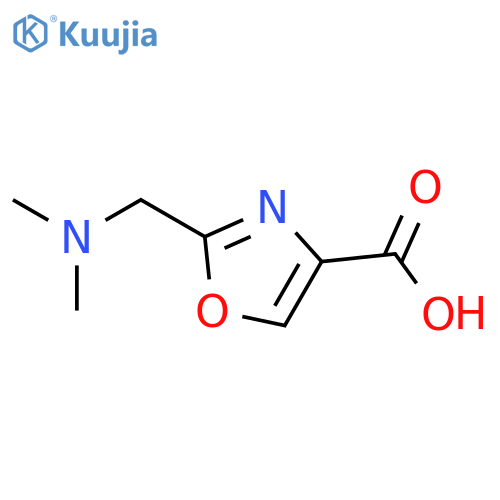 2-[(dimethylamino)methyl]-1,3-oxazole-4-carboxylic acid structure