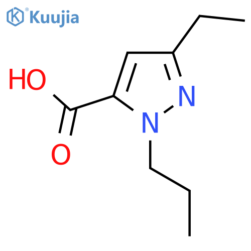 3-Ethyl-1-propyl-1h-pyrazole-5-carboxylic acid structure
