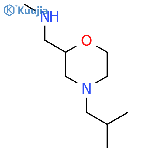 Methyl({[4-(2-methylpropyl)morpholin-2-yl]methyl})amine structure