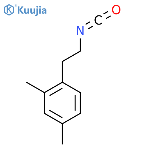 1-(2-isocyanatoethyl)-2,4-dimethylbenzene structure