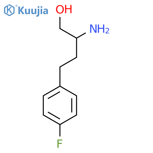 2-amino-4-(4-fluorophenyl)butan-1-ol structure
