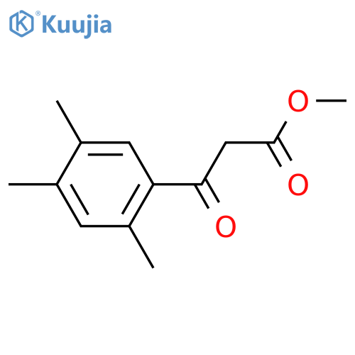 methyl 3-oxo-3-(2,4,5-trimethylphenyl)propanoate structure
