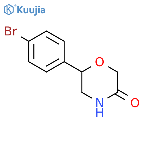 6-(4-Bromophenyl)morpholin-3-one structure