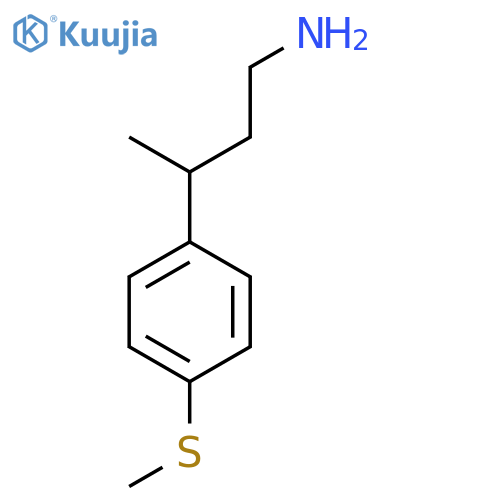 3-4-(methylsulfanyl)phenylbutan-1-amine structure