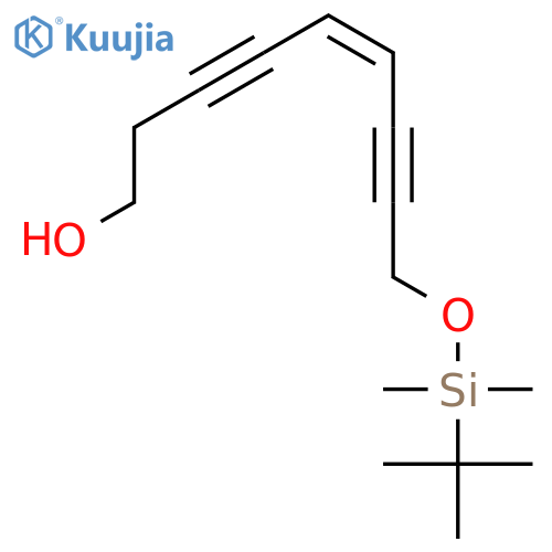 5-Nonene-3,7-diyn-1-ol, 9-[[(1,1-dimethylethyl)dimethylsilyl]oxy]-, (5Z)- structure