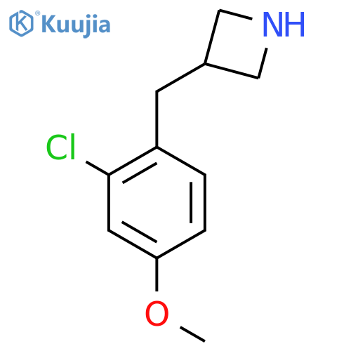 3-(2-chloro-4-methoxyphenyl)methylazetidine structure