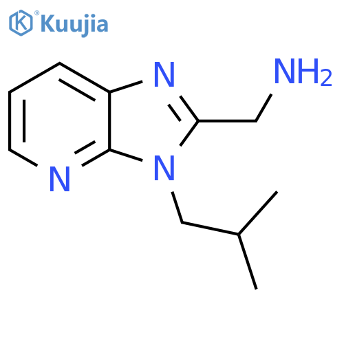 (3-isobutyl-3H-imidazo[4,5-b]pyridin-2-yl)methanamine structure