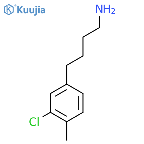 4-(3-chloro-4-methylphenyl)butan-1-amine structure