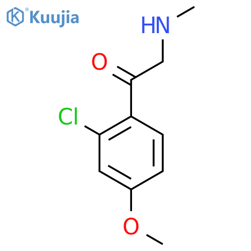 1-(2-chloro-4-methoxyphenyl)-2-(methylamino)ethan-1-one structure