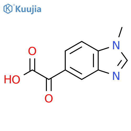 2-(1-methyl-1H-1,3-benzodiazol-5-yl)-2-oxoacetic acid structure