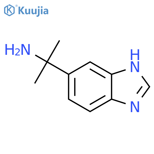 2-(1H-1,3-benzodiazol-5-yl)propan-2-amine structure