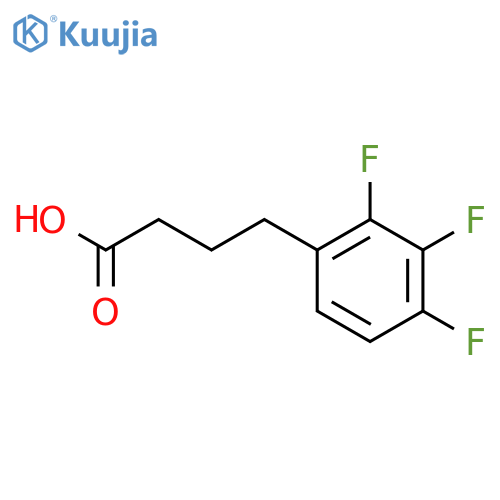 4-(2,3,4-trifluorophenyl)butanoic acid structure