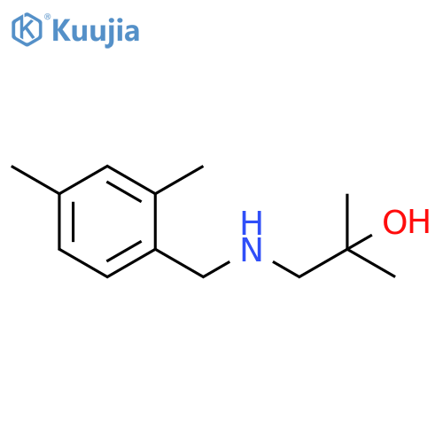 1-{(2,4-dimethylphenyl)methylamino}-2-methylpropan-2-ol structure